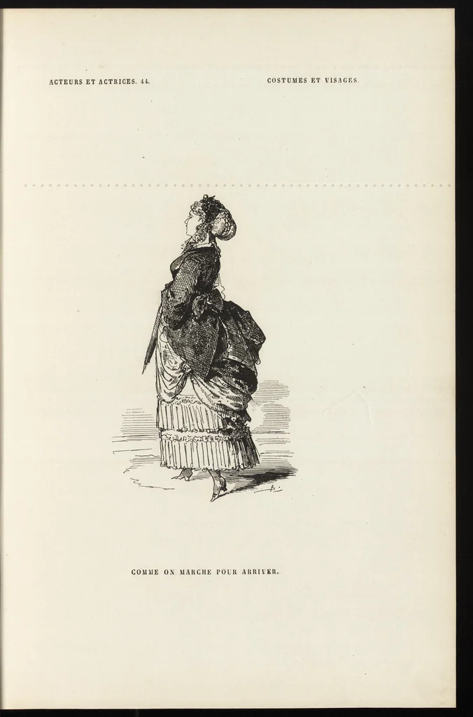 An illustration from La comédie de notre temps ... études au crayon et à la plume, 1874, leaf 248
