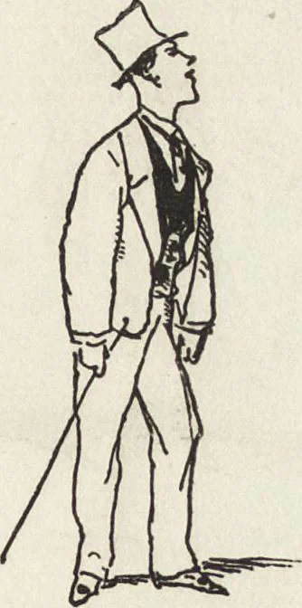 An illustration from La comédie de notre temps ... études au crayon et à la plume, 1874, leaf 252