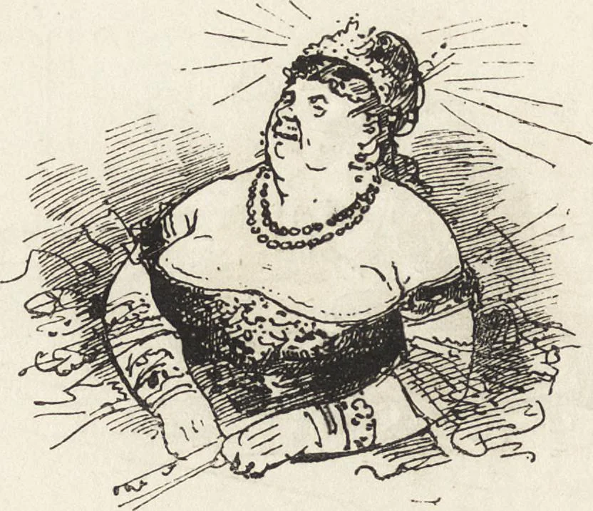 An illustration from La comédie de notre temps ... études au crayon et à la plume, 1874, leaf 275