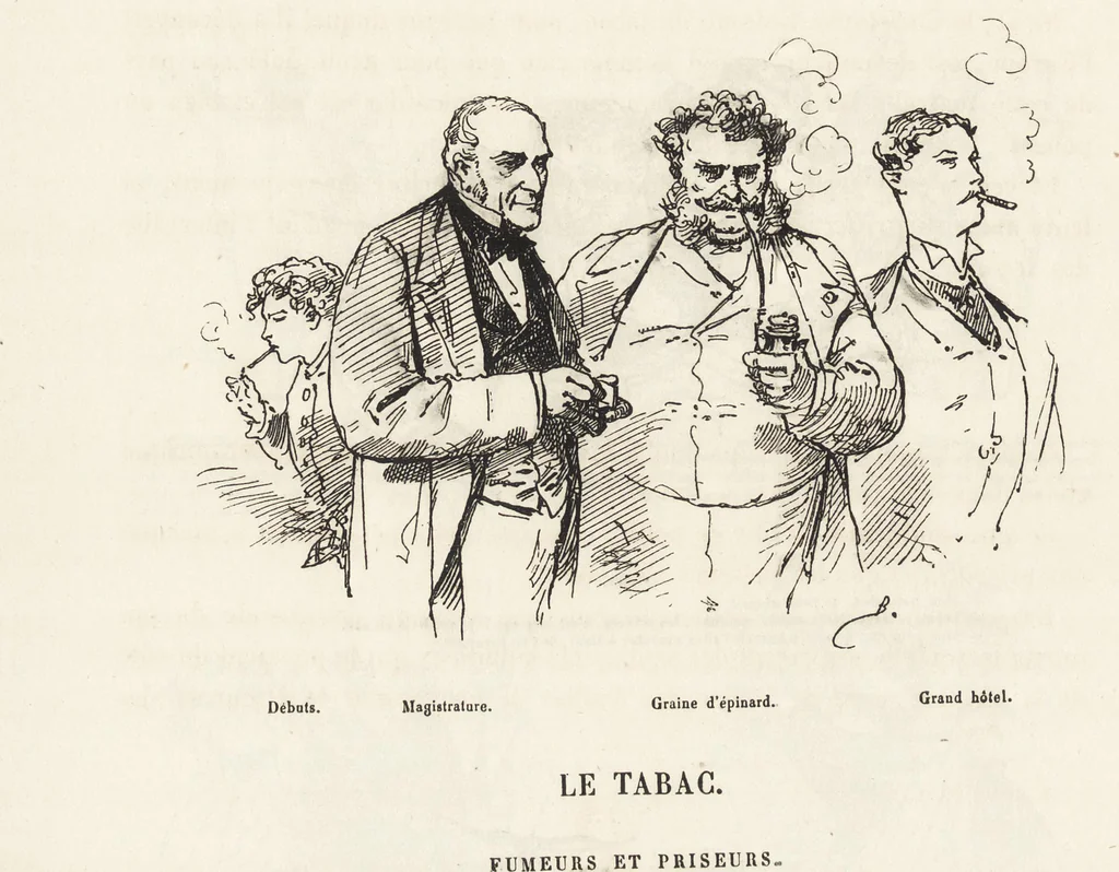 An illustration from La comédie de notre temps ... études au crayon et à la plume, 1874, leaf 311
