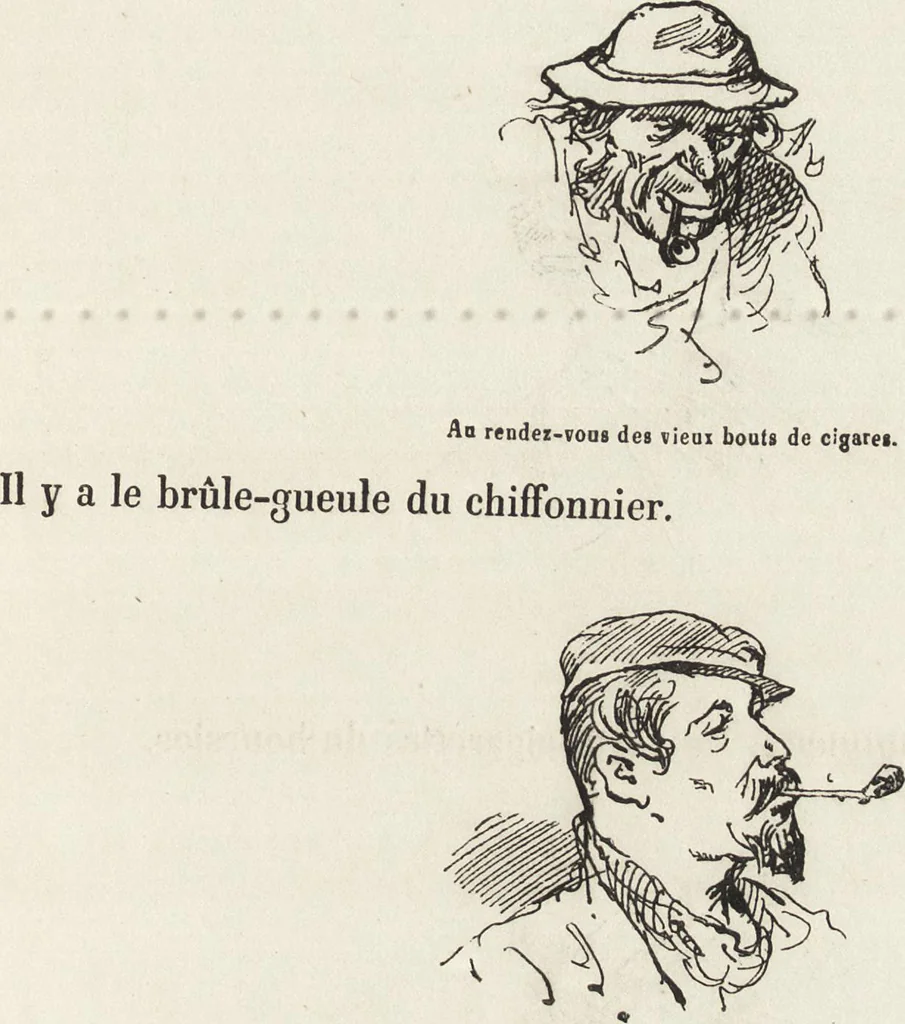 An illustration from La comédie de notre temps ... études au crayon et à la plume, 1874, leaf 318