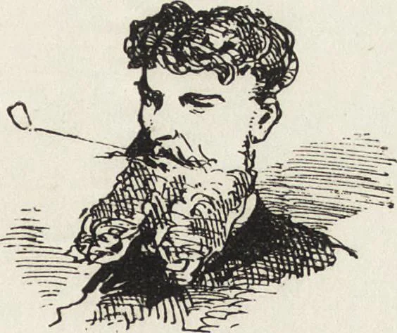 An illustration from La comédie de notre temps ... études au crayon et à la plume, 1874, leaf 318
