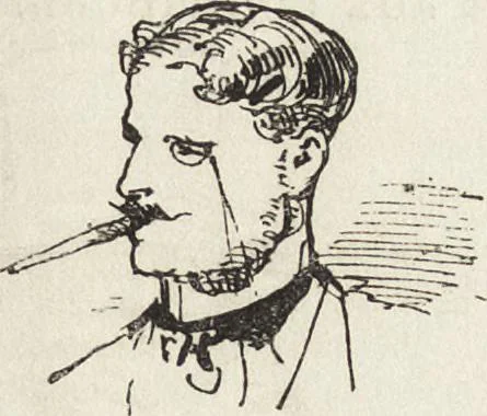 An illustration from La comédie de notre temps ... études au crayon et à la plume, 1874, leaf 320
