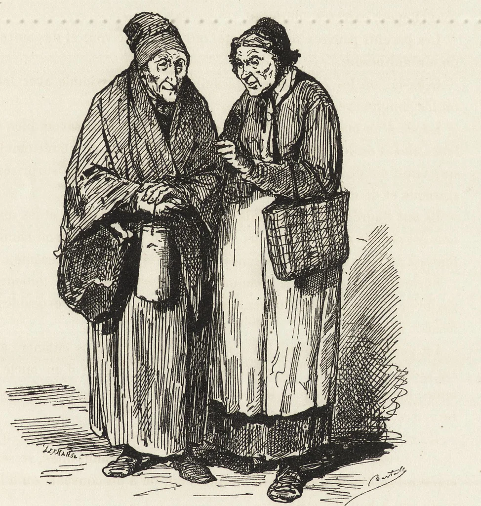 An illustration from La comédie de notre temps ... études au crayon et à la plume, 1874, leaf 336
