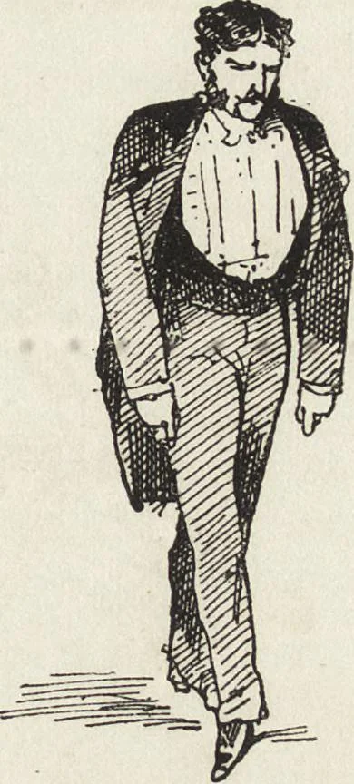 An illustration from La comédie de notre temps ... études au crayon et à la plume, 1874, leaf 350