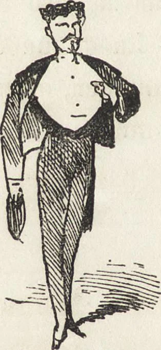 An illustration from La comédie de notre temps ... études au crayon et à la plume, 1874, leaf 39