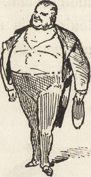 An illustration from La comédie de notre temps ... études au crayon et à la plume, 1874, leaf 39