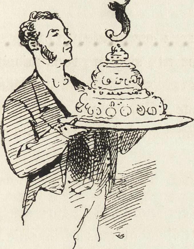 An illustration from La comédie de notre temps ... études au crayon et à la plume, 1874, leaf 398