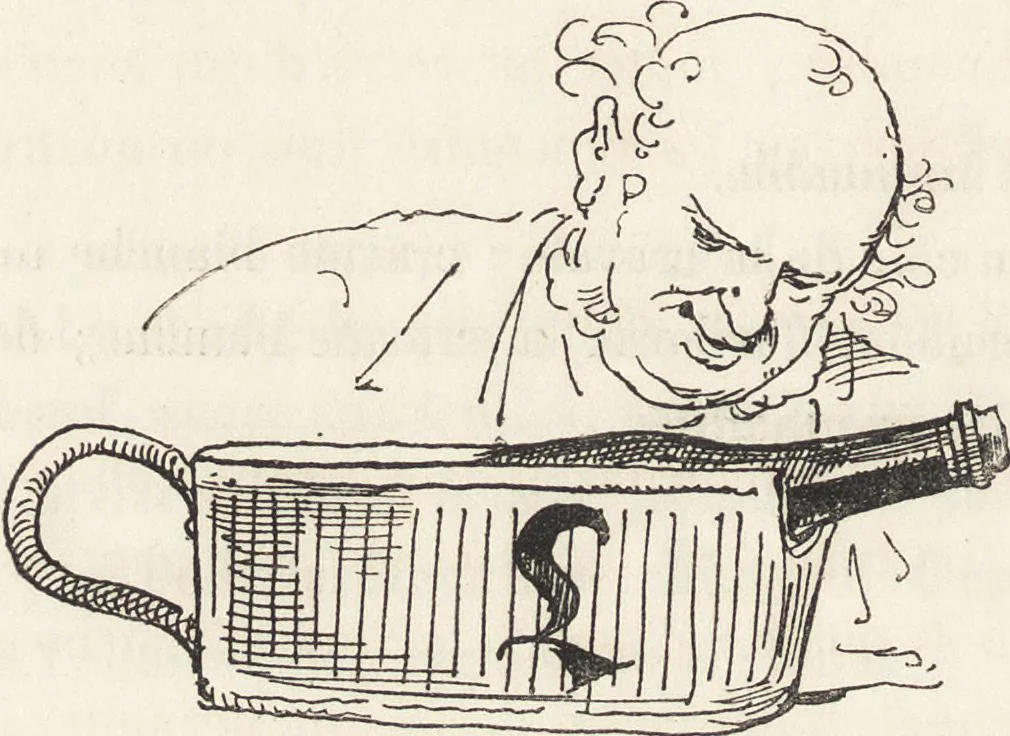 An illustration from La comédie de notre temps ... études au crayon et à la plume, 1874, leaf 425