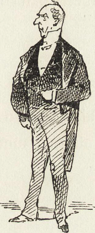 An illustration from La comédie de notre temps ... études au crayon et à la plume, 1874, leaf 434