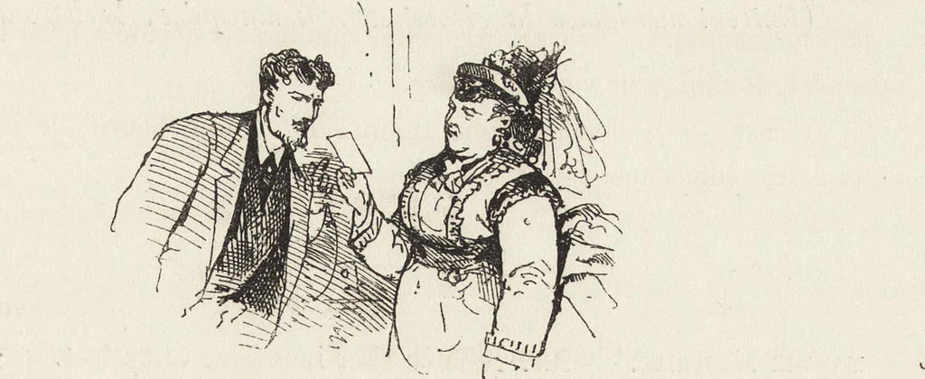 An illustration from La comédie de notre temps ... études au crayon et à la plume, 1874, leaf 458