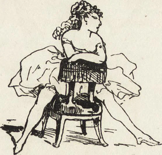 An illustration from La comédie de notre temps ... études au crayon et à la plume, 1874, leaf 466