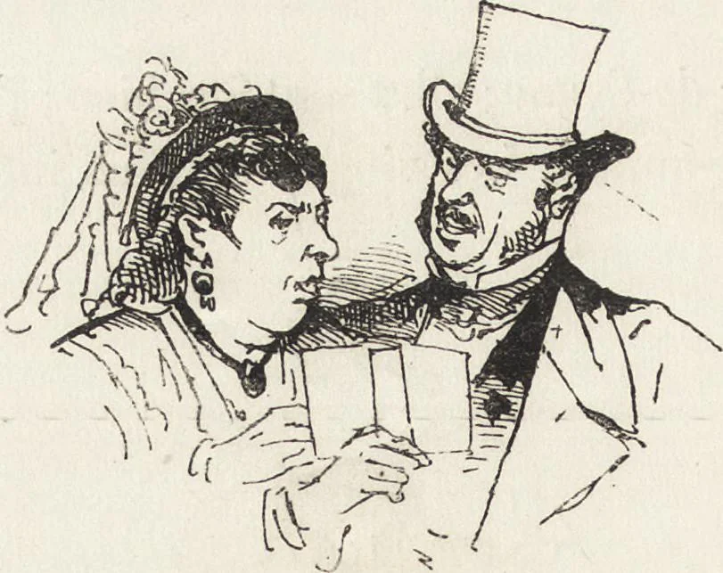 An illustration from La comédie de notre temps ... études au crayon et à la plume, 1874, leaf 467