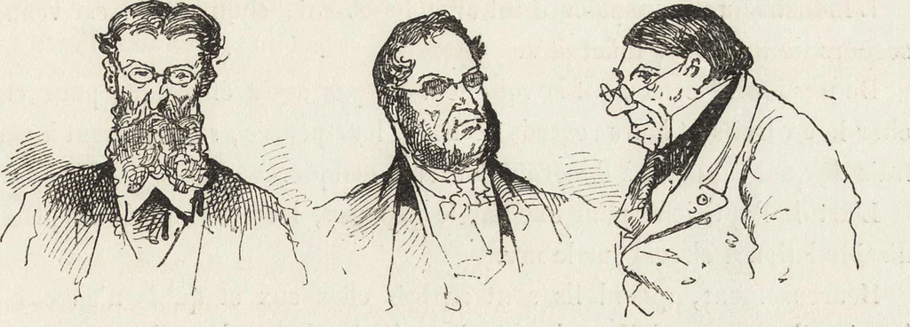 An illustration from La comédie de notre temps ... études au crayon et à la plume, 1874, leaf 472
