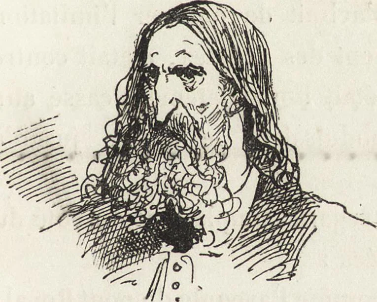 An illustration from La comédie de notre temps ... études au crayon et à la plume, 1874, leaf 482