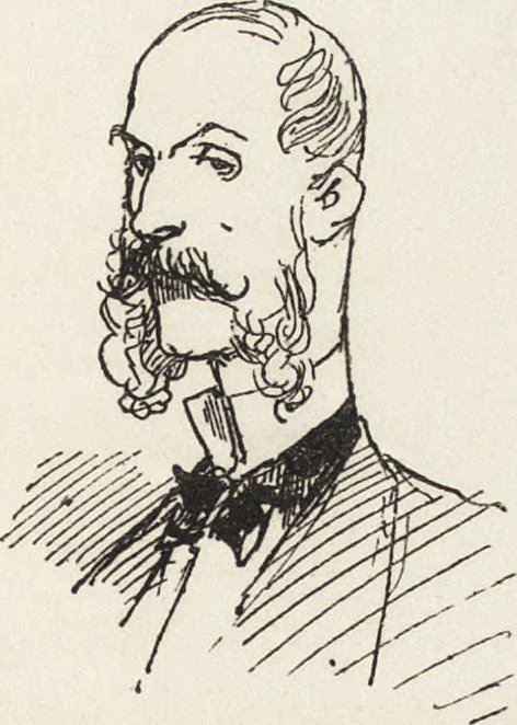 An illustration from La comédie de notre temps ... études au crayon et à la plume, 1874, leaf 494