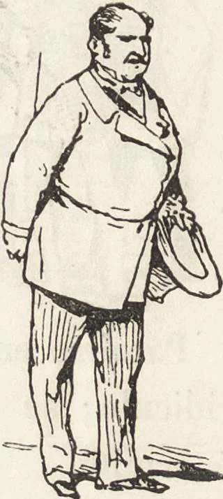 An illustration from La comédie de notre temps ... études au crayon et à la plume, 1874, leaf 53