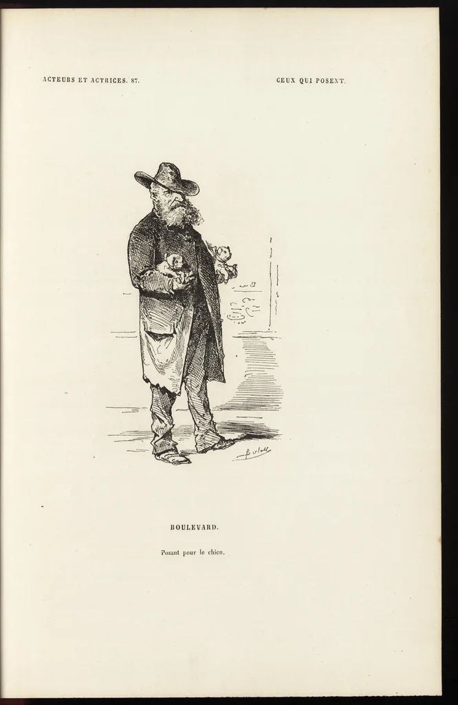 An illustration from La comédie de notre temps ... études au crayon et à la plume, 1874, leaf 534