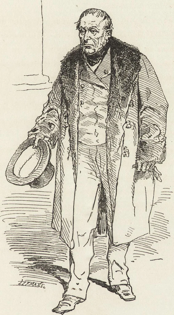 An illustration from La comédie de notre temps ... études au crayon et à la plume, 1874, leaf 54