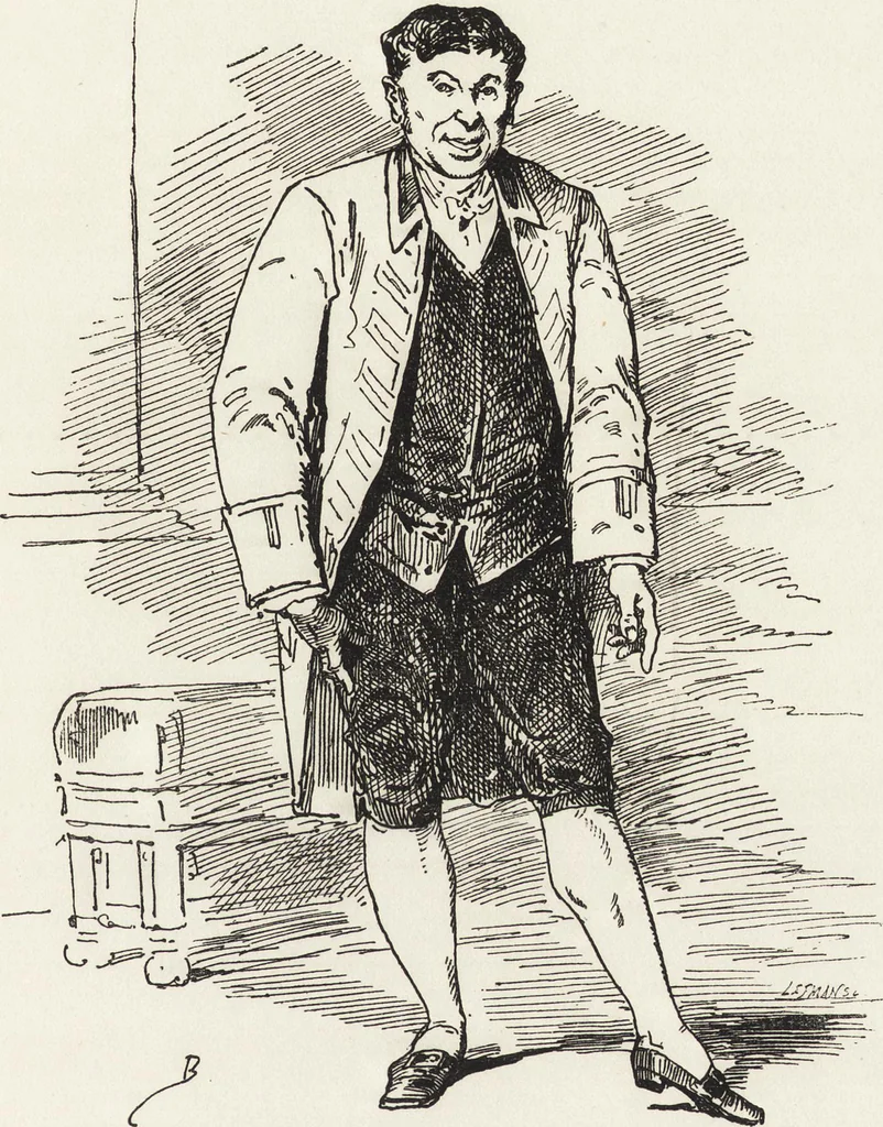 An illustration from La comédie de notre temps ... études au crayon et à la plume, 1874, leaf 552