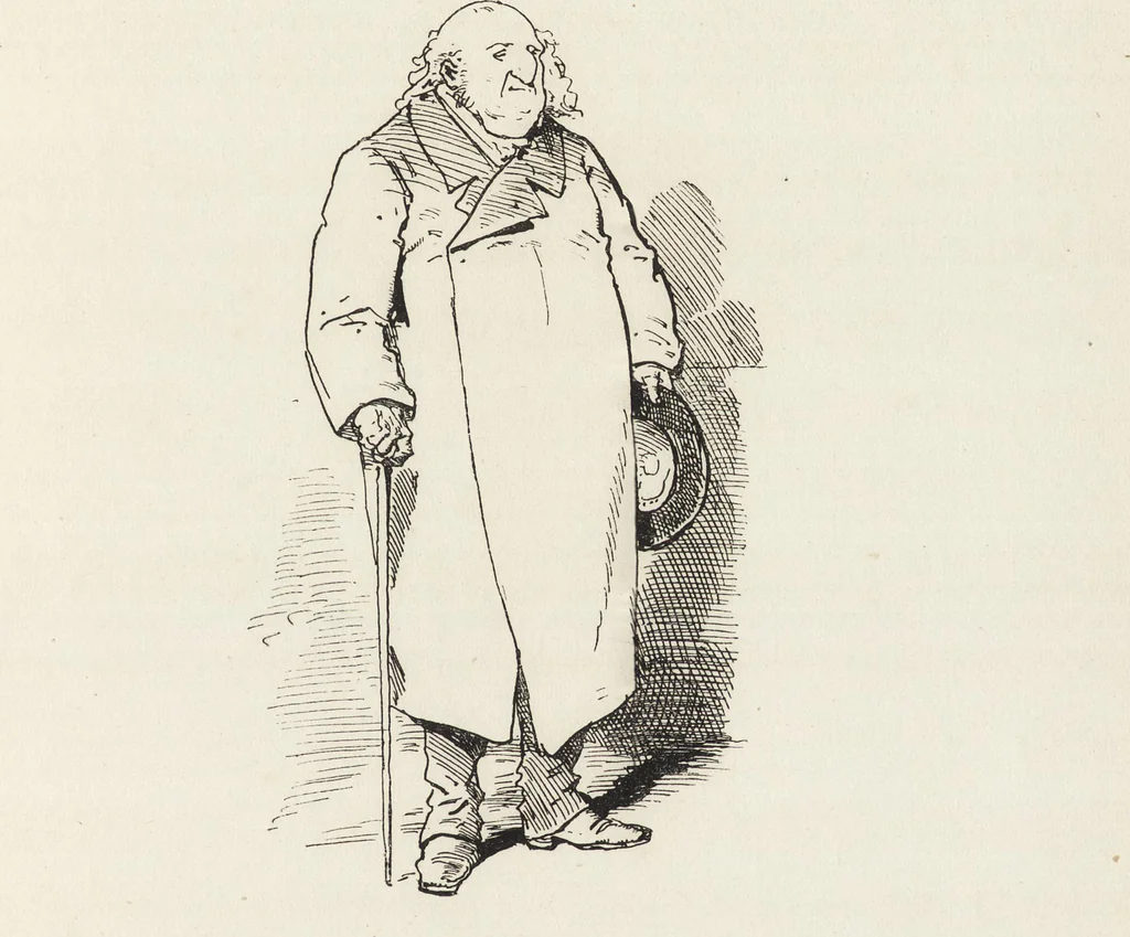 An illustration from La comédie de notre temps ... études au crayon et à la plume, 1874, leaf 56