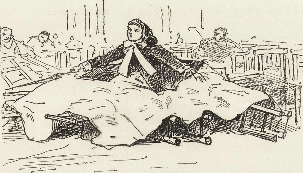 An illustration from La comédie de notre temps ... études au crayon et à la plume, 1874, leaf 564