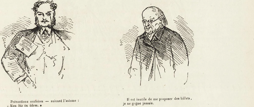 An illustration from La comédie de notre temps ... études au crayon et à la plume, 1874, leaf 580