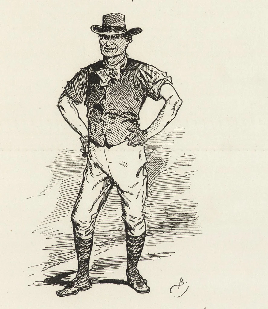 An illustration from La comédie de notre temps ... études au crayon et à la plume, 1874, leaf 588