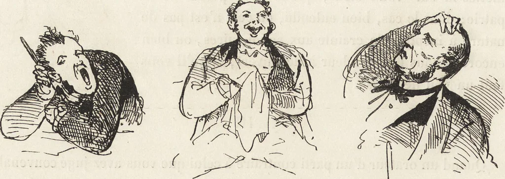 An illustration from La comédie de notre temps ... études au crayon et à la plume, 1874, leaf 599