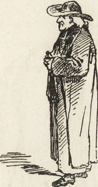 An illustration from La comédie de notre temps ... études au crayon et à la plume, 1874, leaf 60