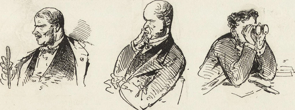 An illustration from La comédie de notre temps ... études au crayon et à la plume, 1874, leaf 600