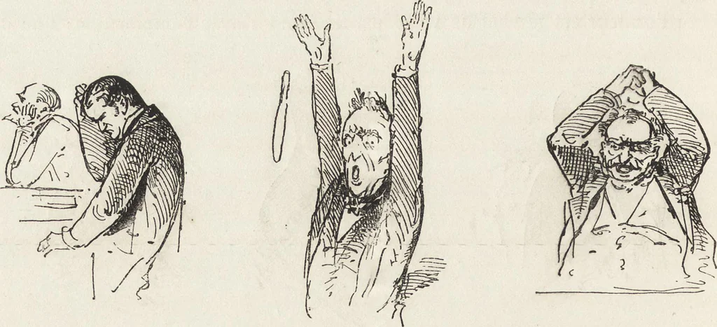 An illustration from La comédie de notre temps ... études au crayon et à la plume, 1874, leaf 601