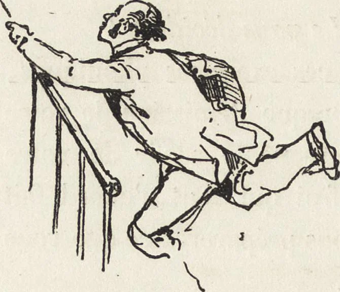 An illustration from La comédie de notre temps ... études au crayon et à la plume, 1874, leaf 603