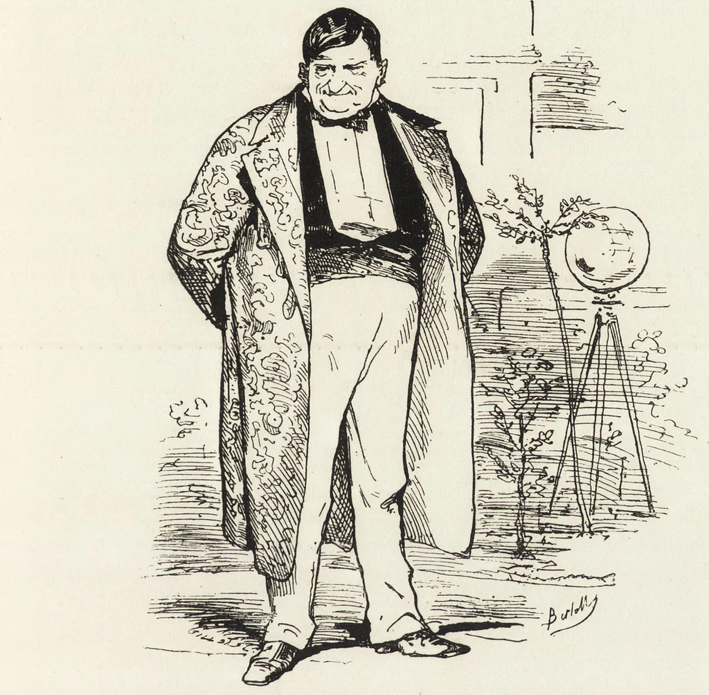 An illustration from La comédie de notre temps ... études au crayon et à la plume, 1874, leaf 610