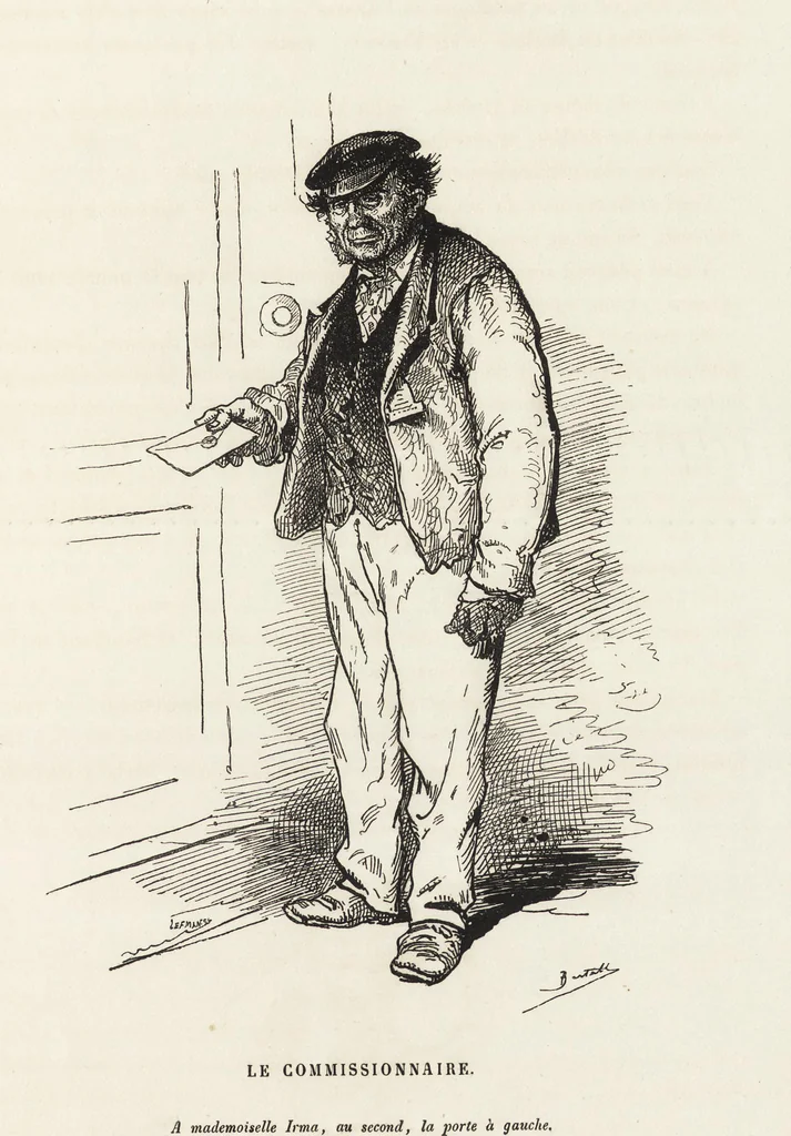 An illustration from La comédie de notre temps ... études au crayon et à la plume, 1874, leaf 618