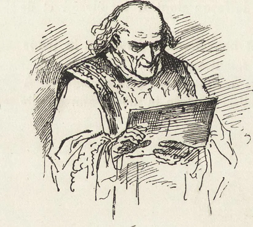 An illustration from La comédie de notre temps ... études au crayon et à la plume, 1874, leaf 627