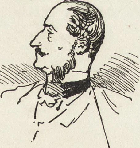 An illustration from La comédie de notre temps ... études au crayon et à la plume, 1874, leaf 644
