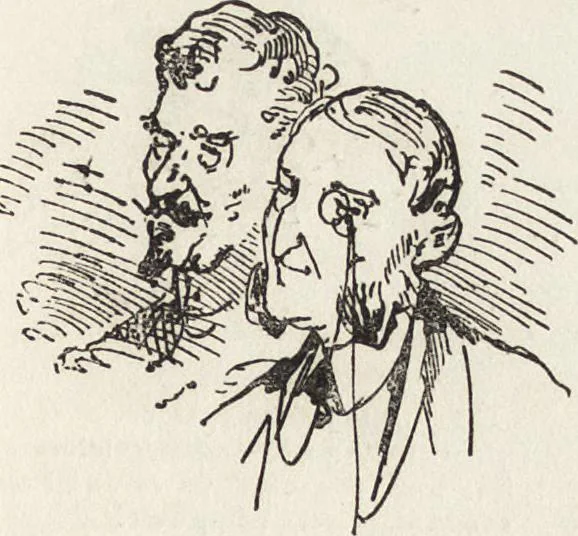An illustration from La comédie de notre temps ... études au crayon et à la plume, 1874, leaf 644