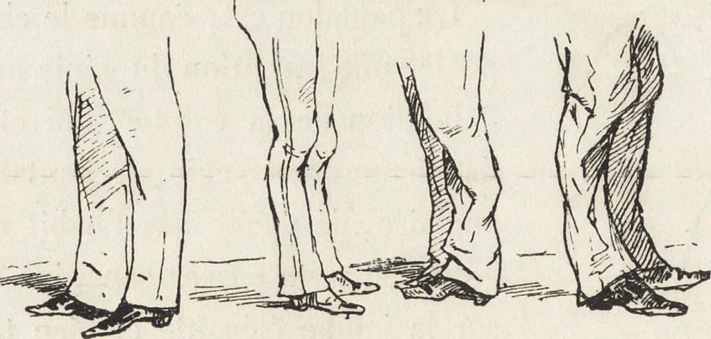An illustration from La comédie de notre temps ... études au crayon et à la plume, 1874, leaf 75