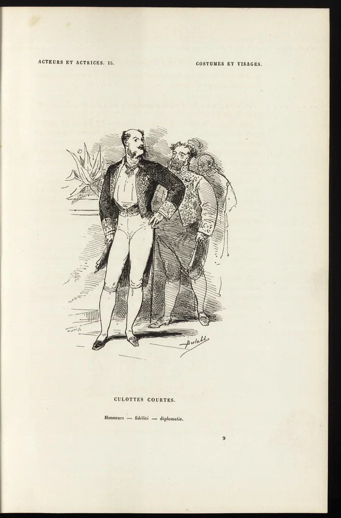 An illustration from La comédie de notre temps ... études au crayon et à la plume, 1874, leaf 76