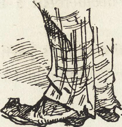 An illustration from La comédie de notre temps ... études au crayon et à la plume, 1874, leaf 79