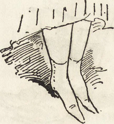 An illustration from La comédie de notre temps ... études au crayon et à la plume, 1874, leaf 81