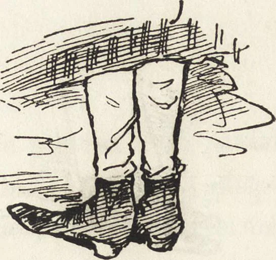 An illustration from La comédie de notre temps ... études au crayon et à la plume, 1874, leaf 81