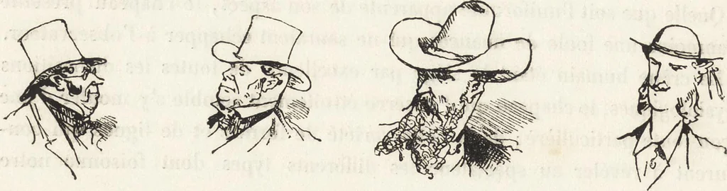 An illustration from La comédie de notre temps ... études au crayon et à la plume, 1874, leaf 89