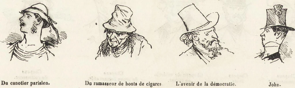 An illustration from La comédie de notre temps ... études au crayon et à la plume, 1874, leaf 89