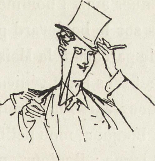 An illustration from La comédie de notre temps ... études au crayon et à la plume, 1874, leaf 92