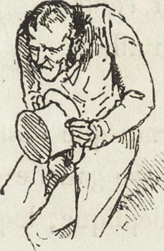 An illustration from La comédie de notre temps ... études au crayon et à la plume, 1874, leaf 94
