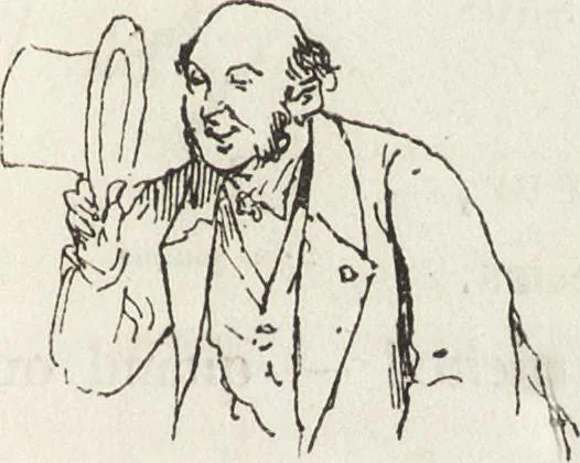 An illustration from La comédie de notre temps ... études au crayon et à la plume, 1874, leaf 94