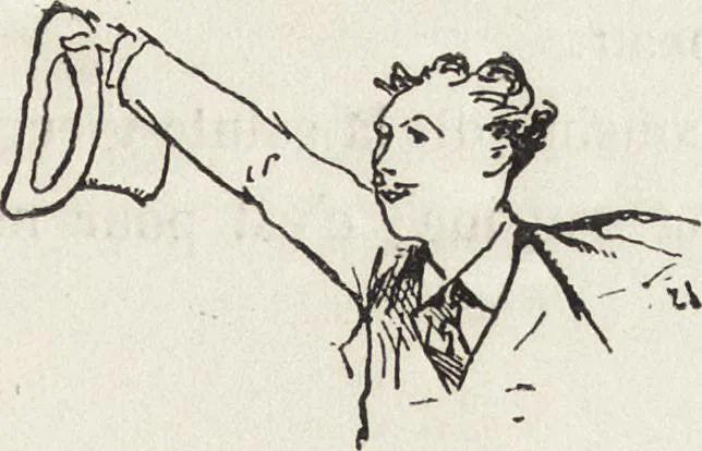 An illustration from La comédie de notre temps ... études au crayon et à la plume, 1874, leaf 98