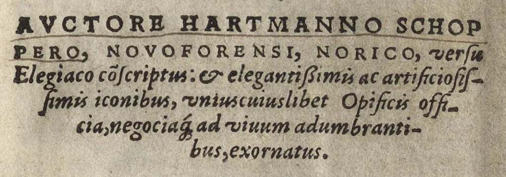 An illustration from De omnibvs illiberalibvs sive mechanicis artibvs : hvmani ingenii sagacitate atque industria iam inde ab exordio nascentis mundi vsque ad nostram aetatem adinuentis, luculentus atque succinctus liber, 1574, leaf 4